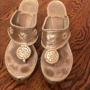 Jack Rogers wooden wedges